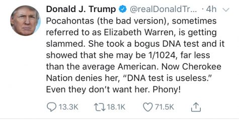 pocahontas trump