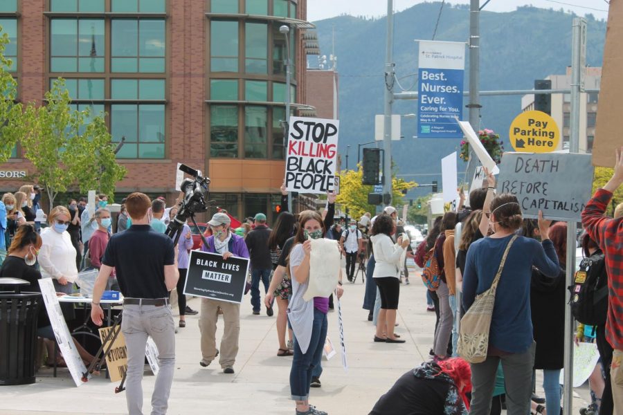 Friday, May 29, 2020. The #SayHisName George Floyd Black Lives Matter Rally began in Missoula.
