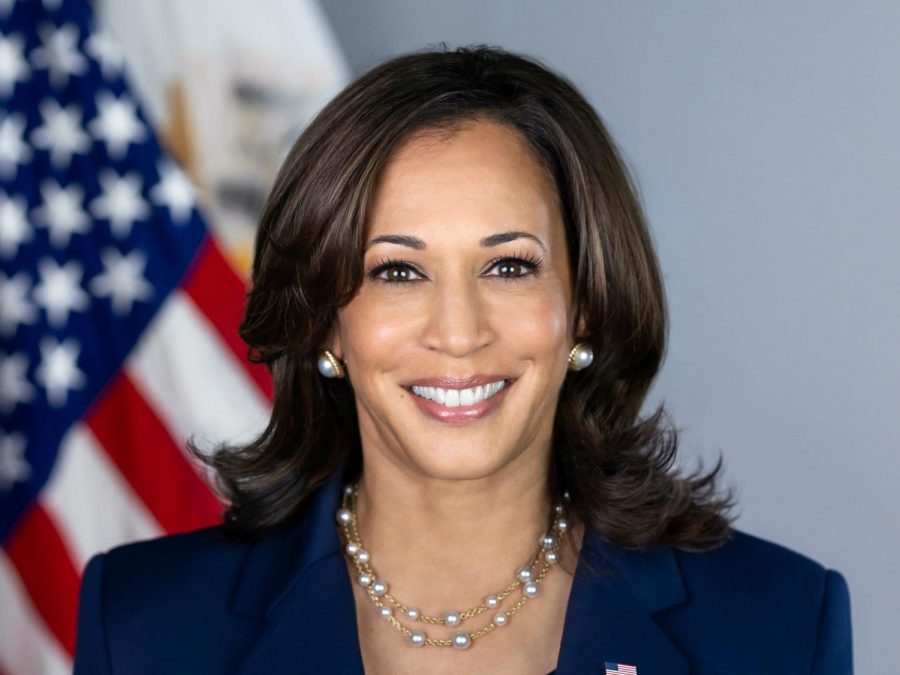 The official White House portrait of Vice President Kamala Harris.