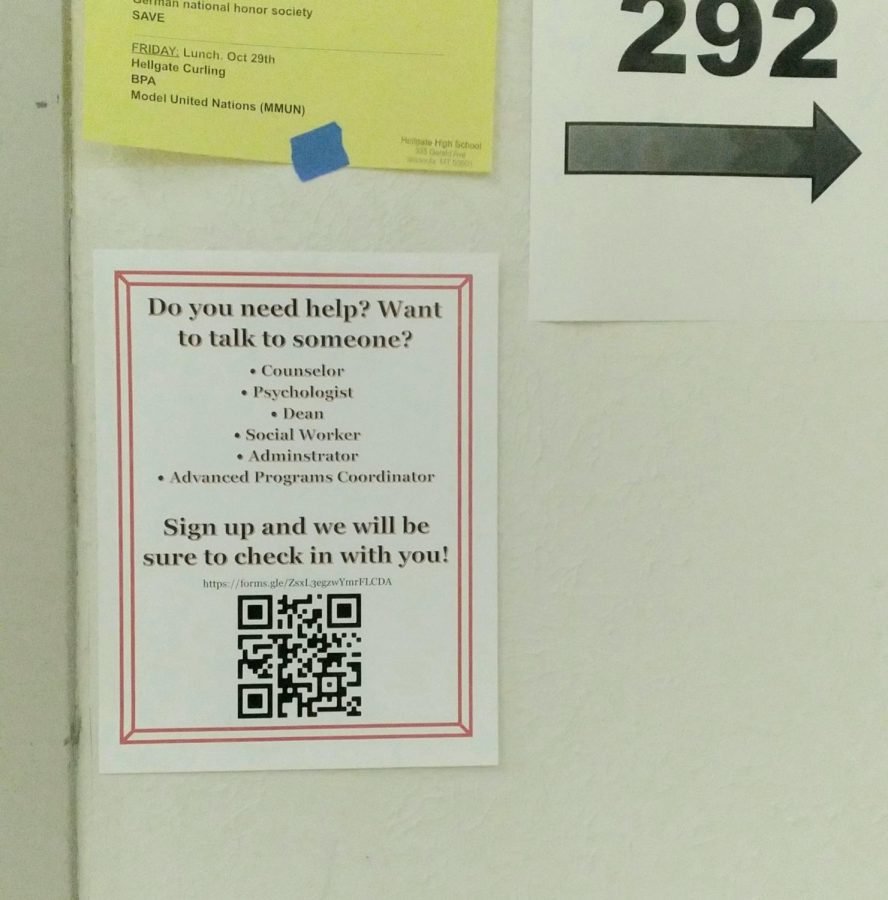 This is one of the many QR codes currently up around the hallways at Hellgate

Photo Courtesy of Julia Key