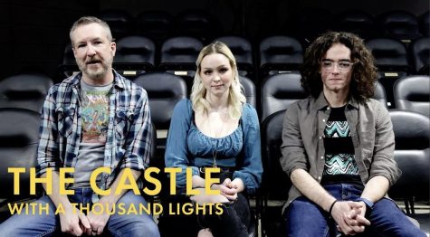 Artistic Director Michael Legg, and leads Ricky Johnson and David Miller in a promotional video for The Castle With a Thousand Lights. Courtesy of Montana Repertory Theatre.