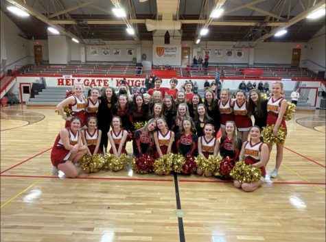 The Hellgate Spirit Teams pose for a photo after the performance. 
Photo courtesy of Annika Charlson