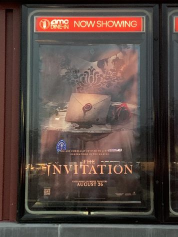 Photo of the cover of “The Invitation” in theaters. “The Invitation” is a horror/mystery film directed by Jessica M. Thompson and distributed by Sony Pictures. 