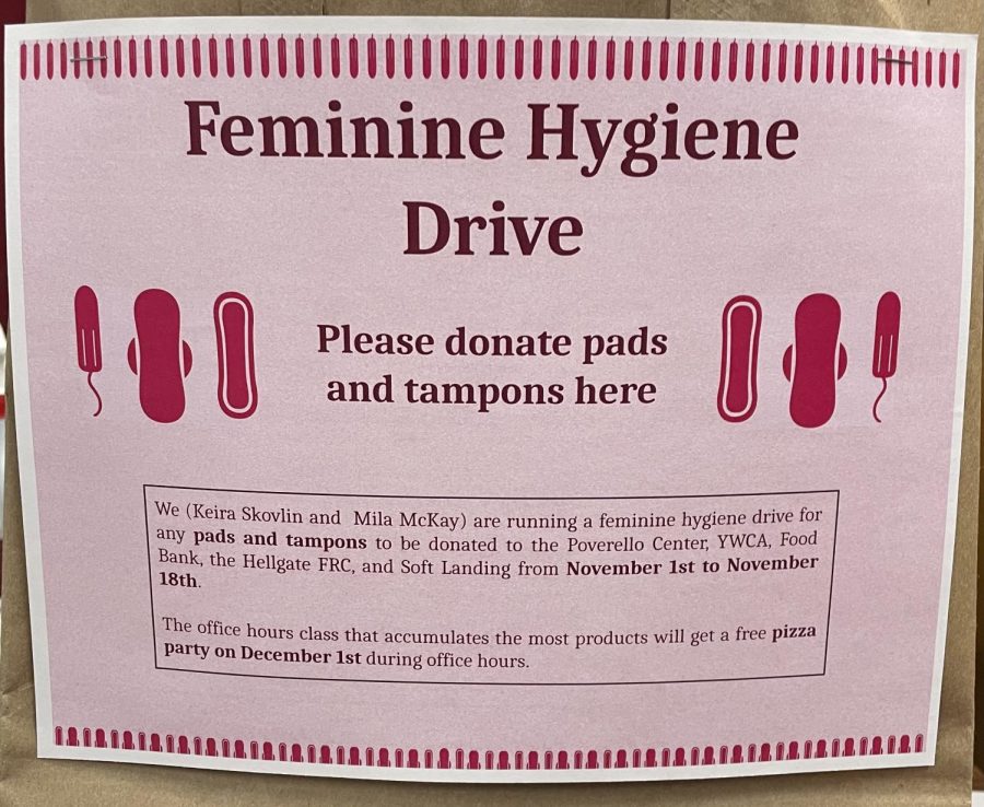 The Period Drive. Donate a Sanitary Pad.