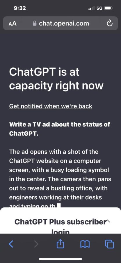 ChatGPT experiences delay due to number of users.