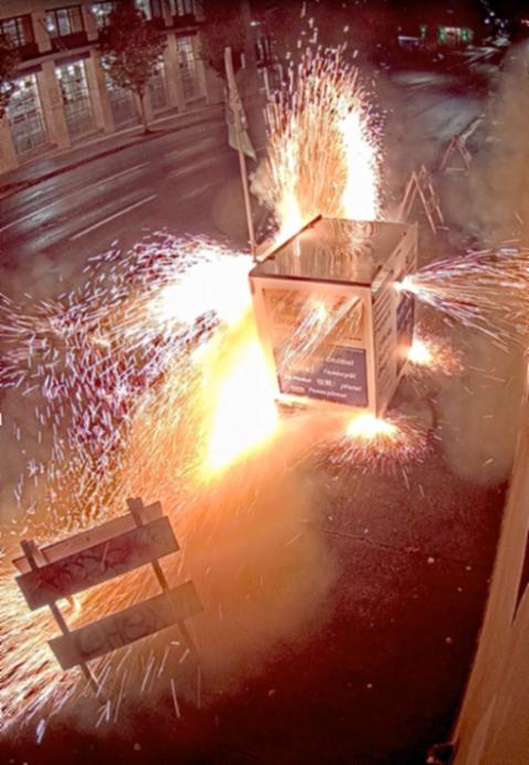 Ballot boxes set on fire just weeks before election day