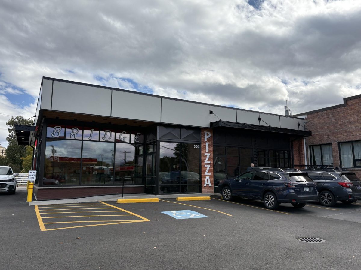 Bridge Pizza’s newly renovated building on Higgins Ave. Photo by Ellie Lopuch.