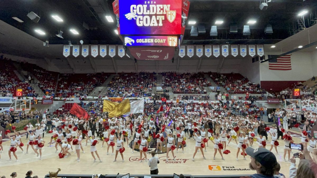 Hellgate’s Star Wars halftime performance at the GOAT game. Photo courtesy of Hallie Lopuch.