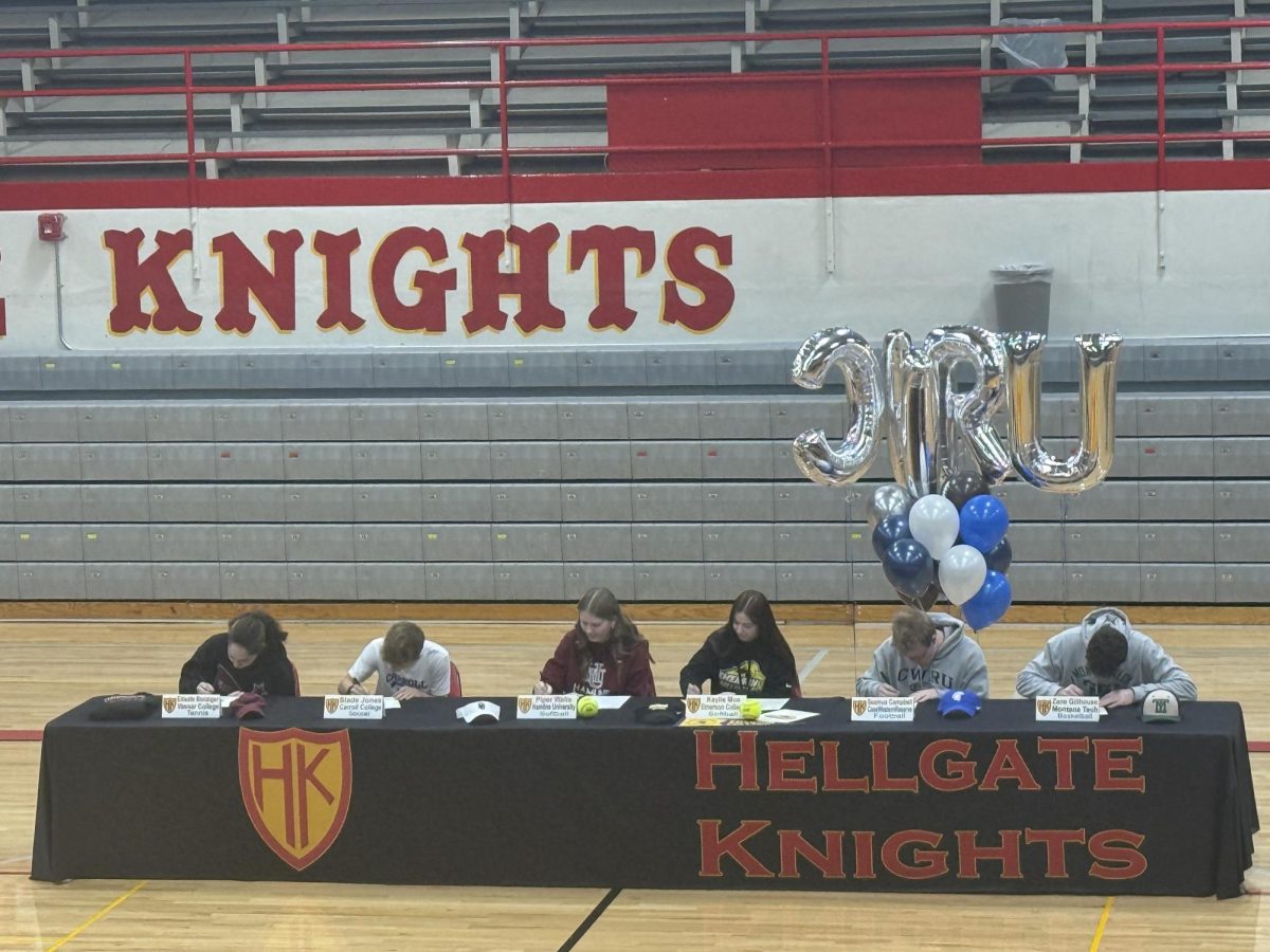 Six Hellgate athletes signed on Feb. 4.